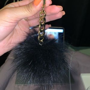 Michael Kors Fur Pom Key Chain